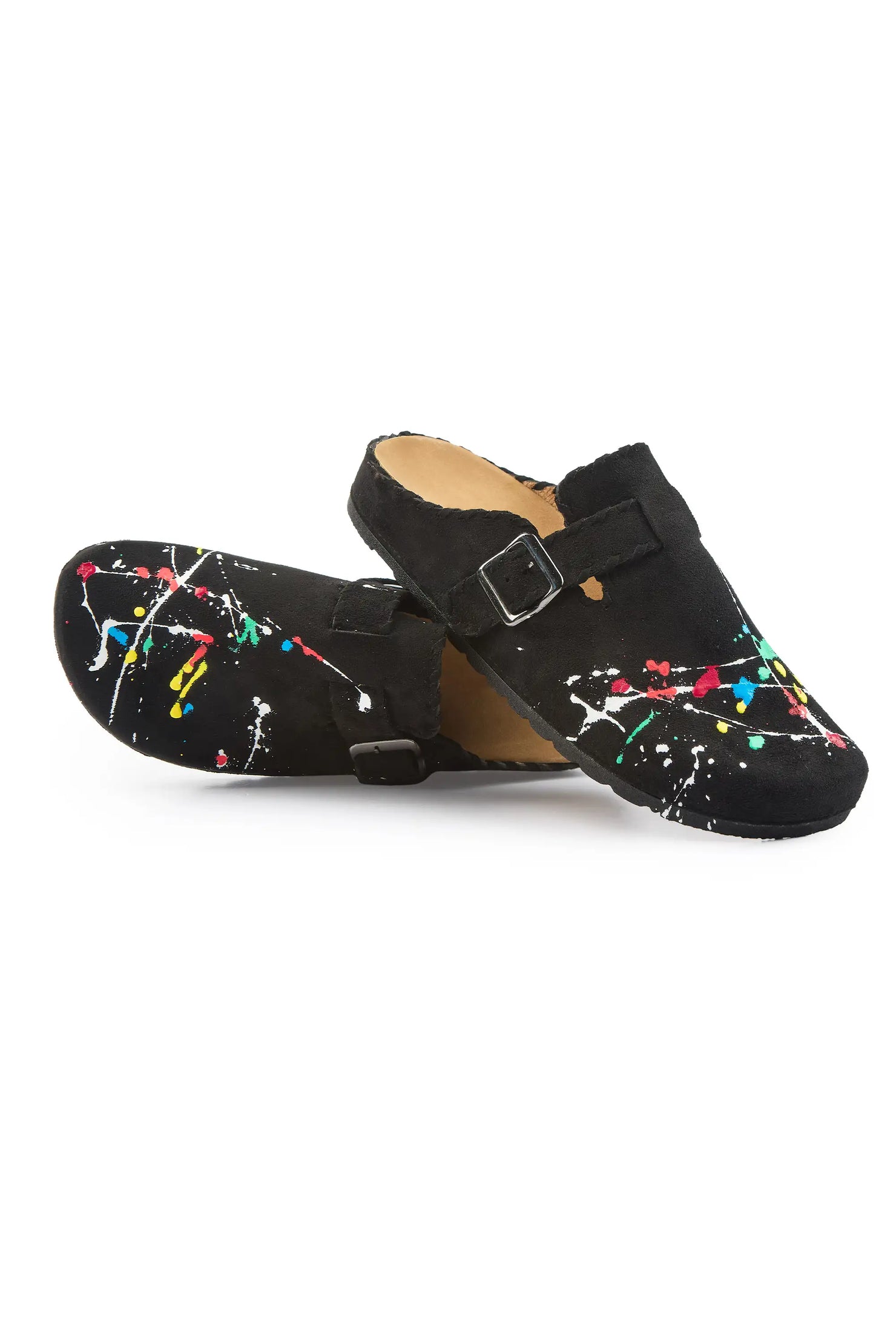 Dazia Black Painted Mules