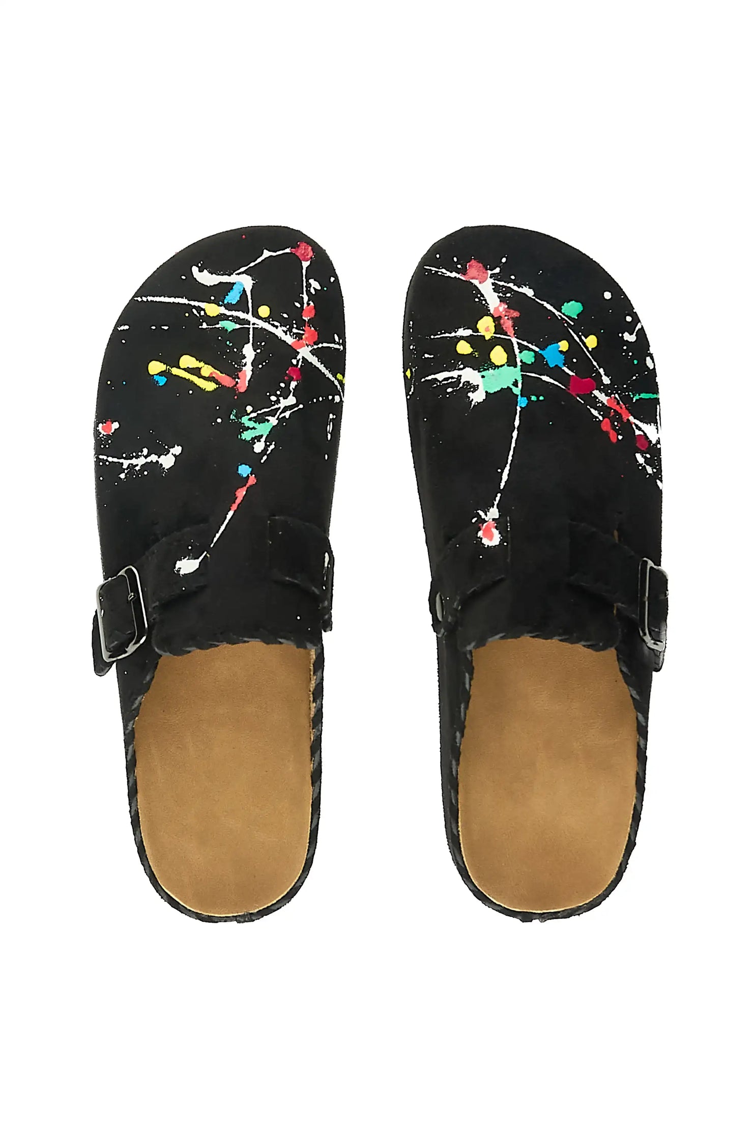 Dazia Black Painted Mules