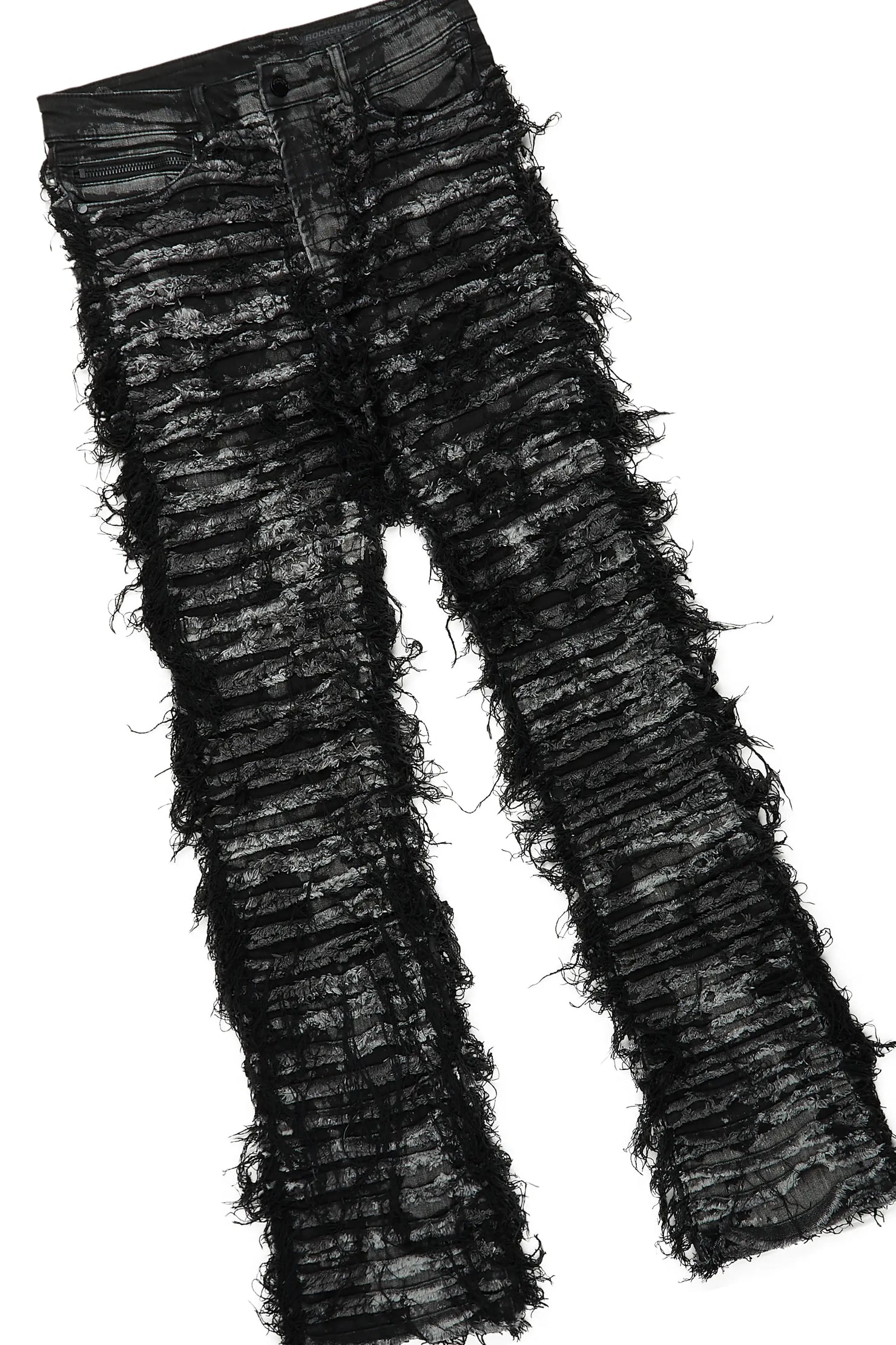 Rafe Black T-Shirt & Bossko Stacked Flare Jean Bundle