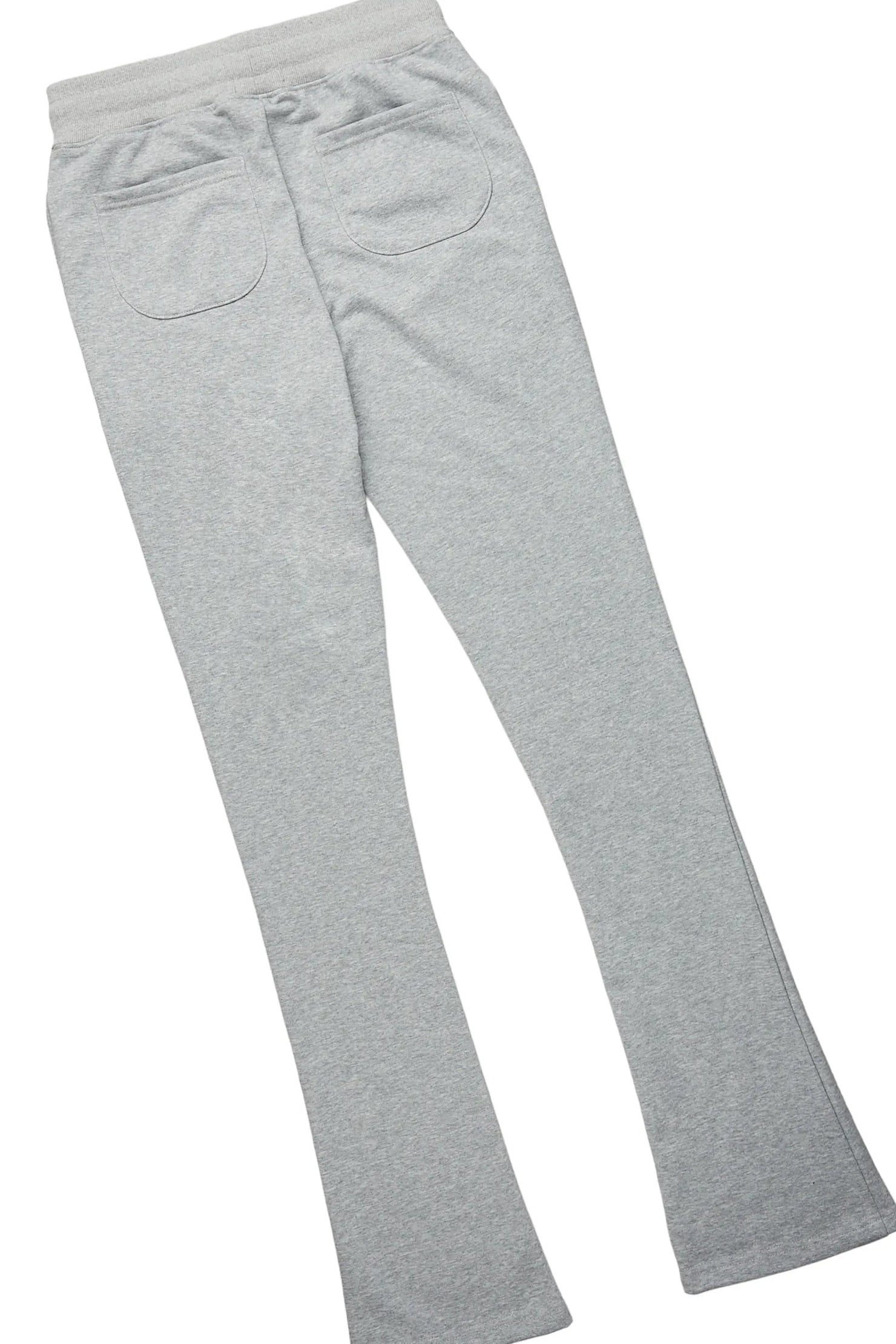 Exodus Charcoal Grey Oversized T-Shirt/Stacked Flare Track Pant Set