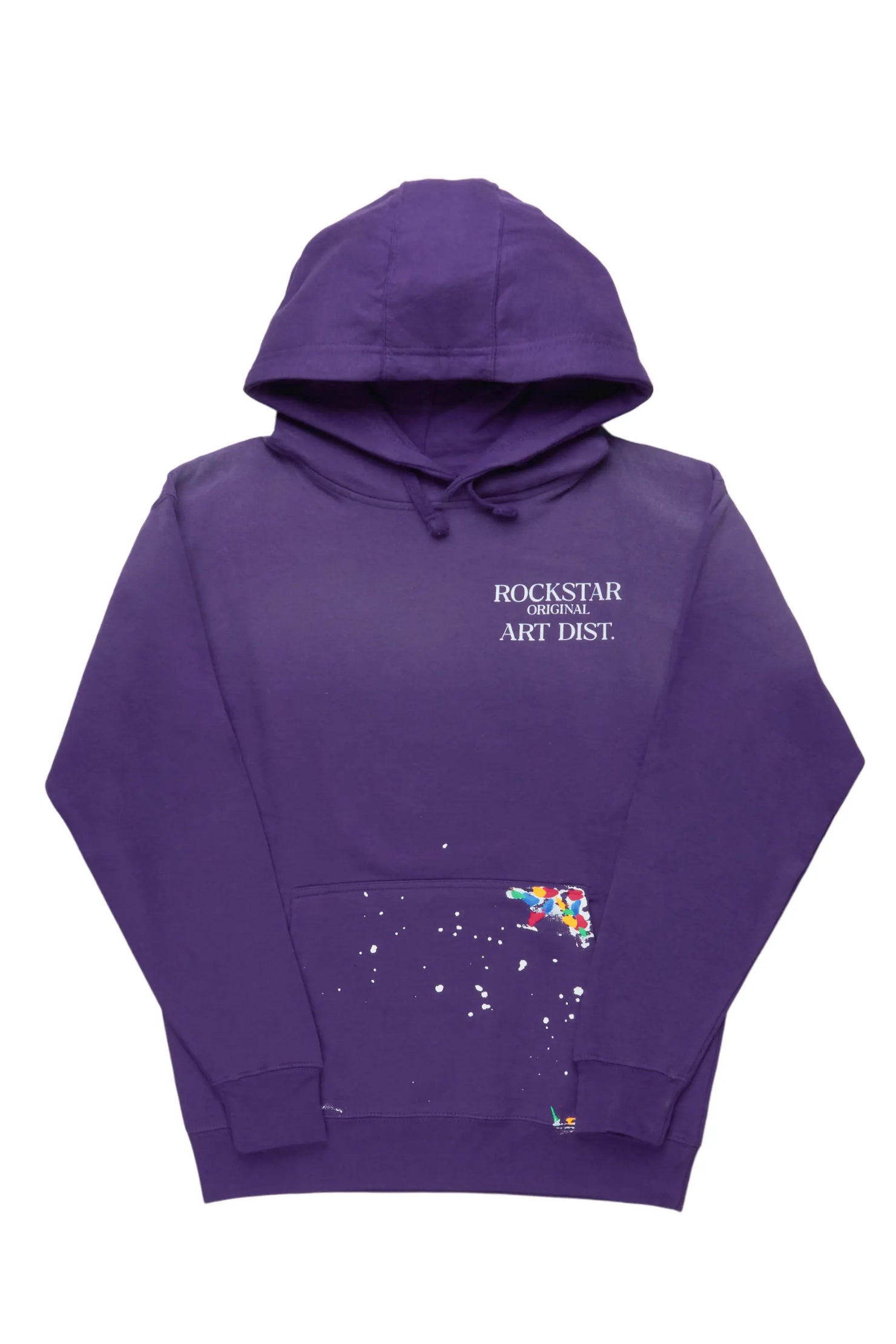Rockstar Art Dist. Purple Graphic Hoodie