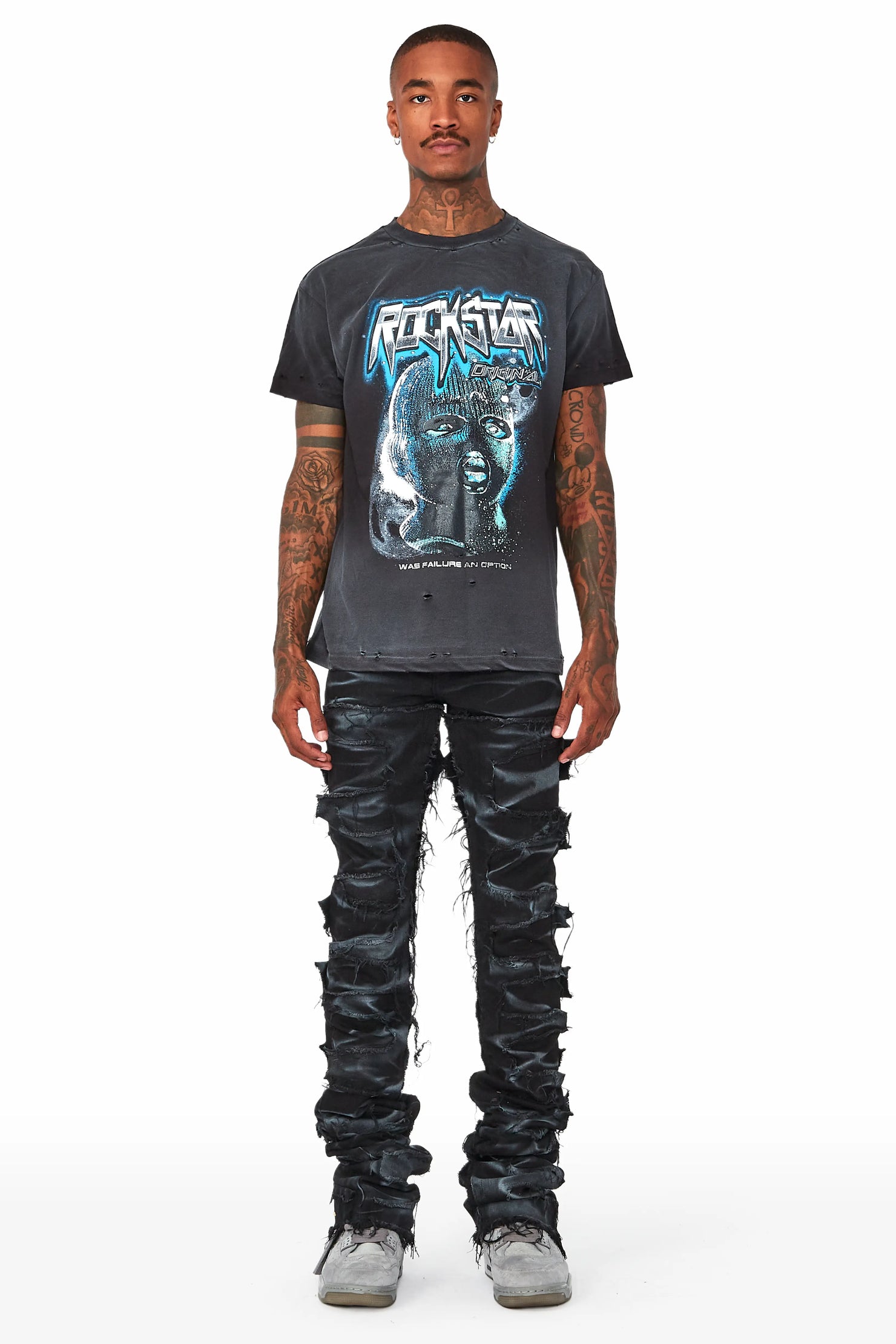 Ganen Black Graphic T-Shirt