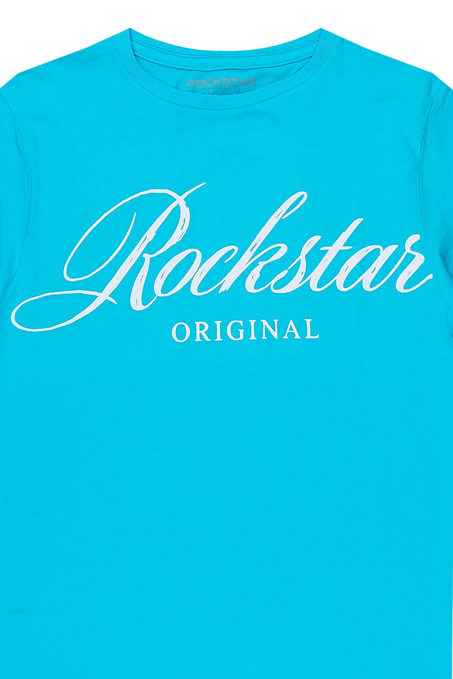 Boys Domaric Turquoise Graphic T-Shirt