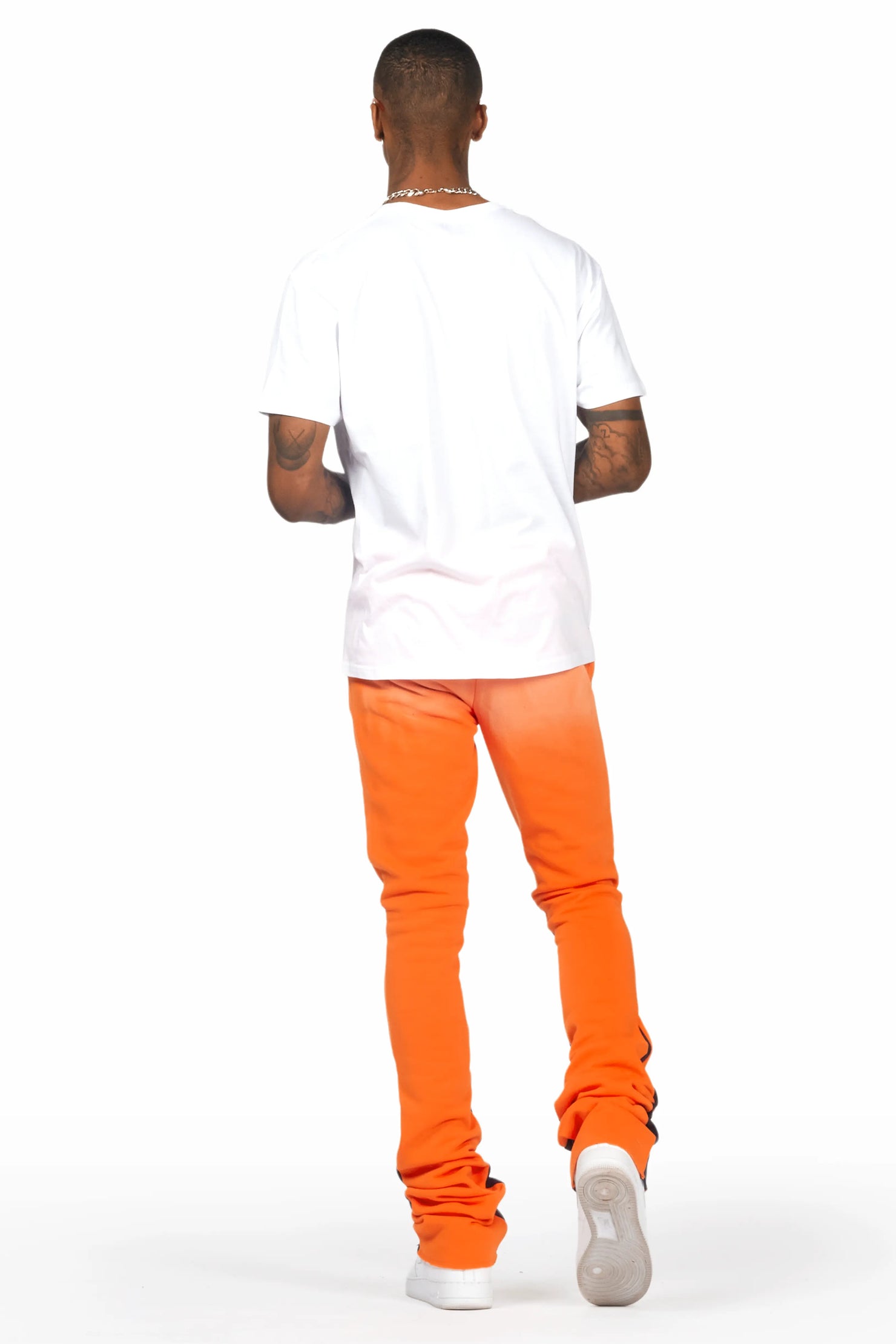 Braindead White/Orange T-Shirt/Super Stacked Track Set