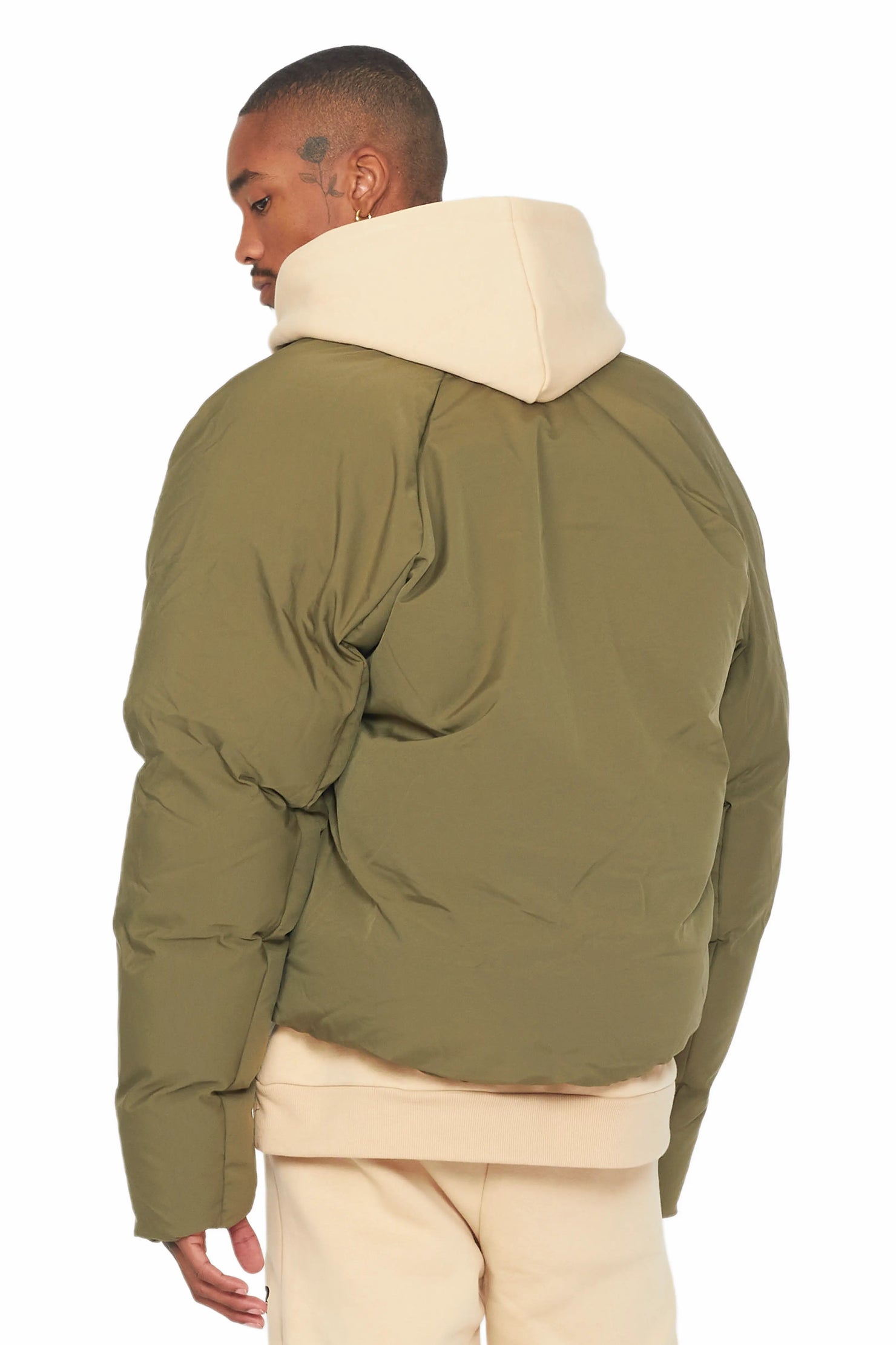 Damien Olive Puffer Jacket