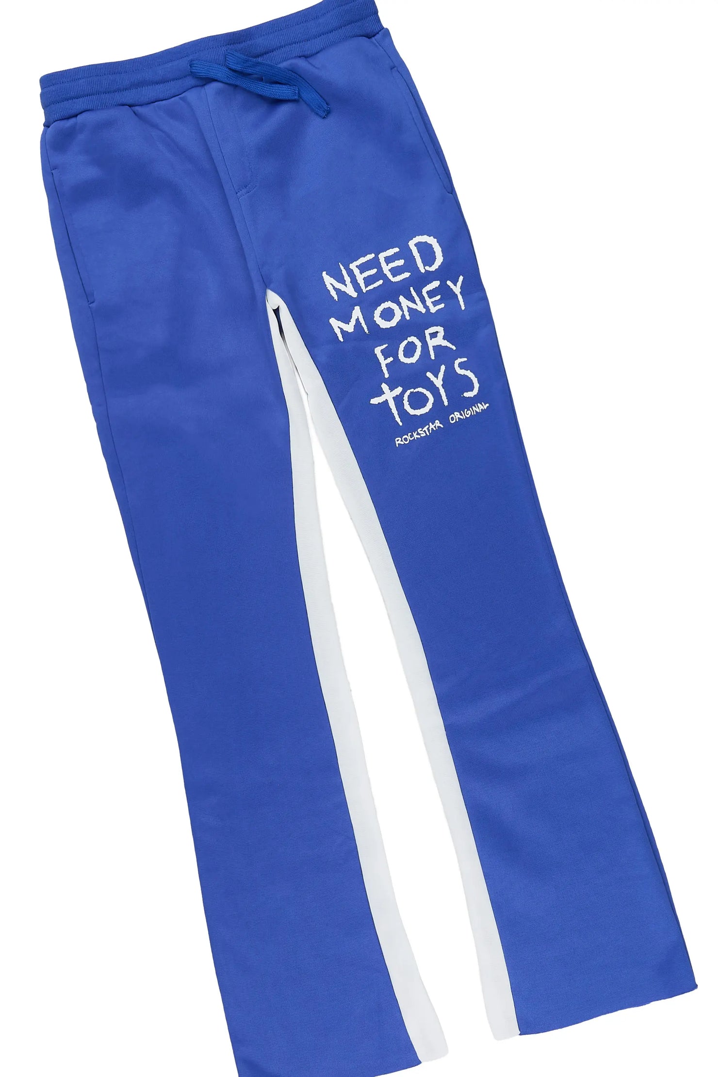 Boys Toyadie White/Royal T-Shirt Stacked Pant Set