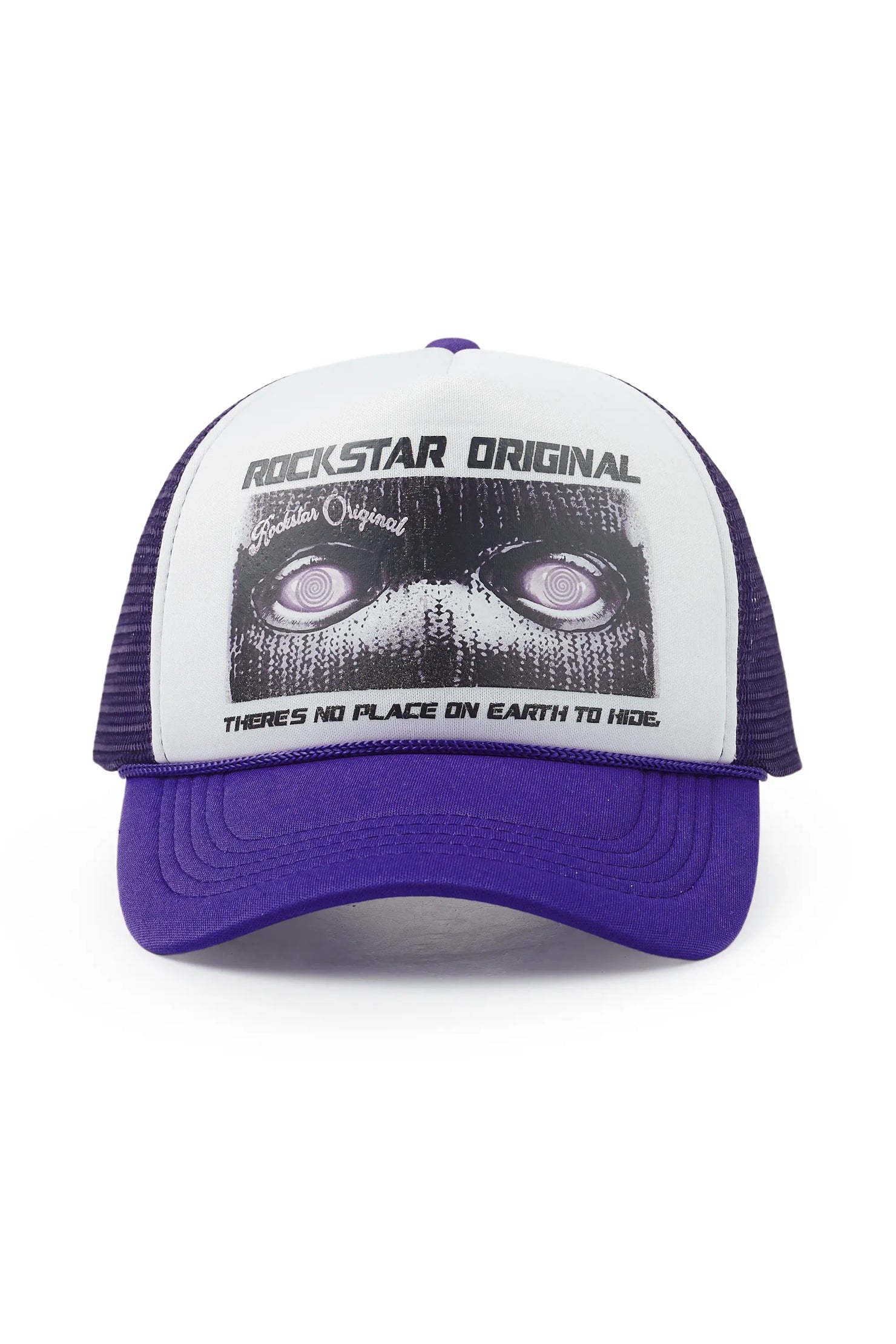 Ernesto White/Purple Trucker Hat