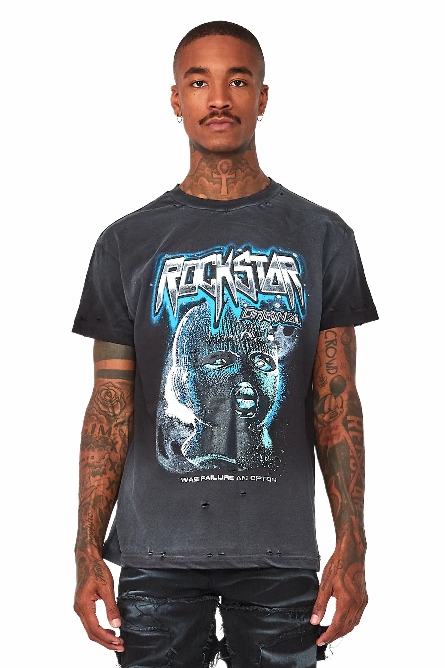 Ganen Black Graphic T-Shirt