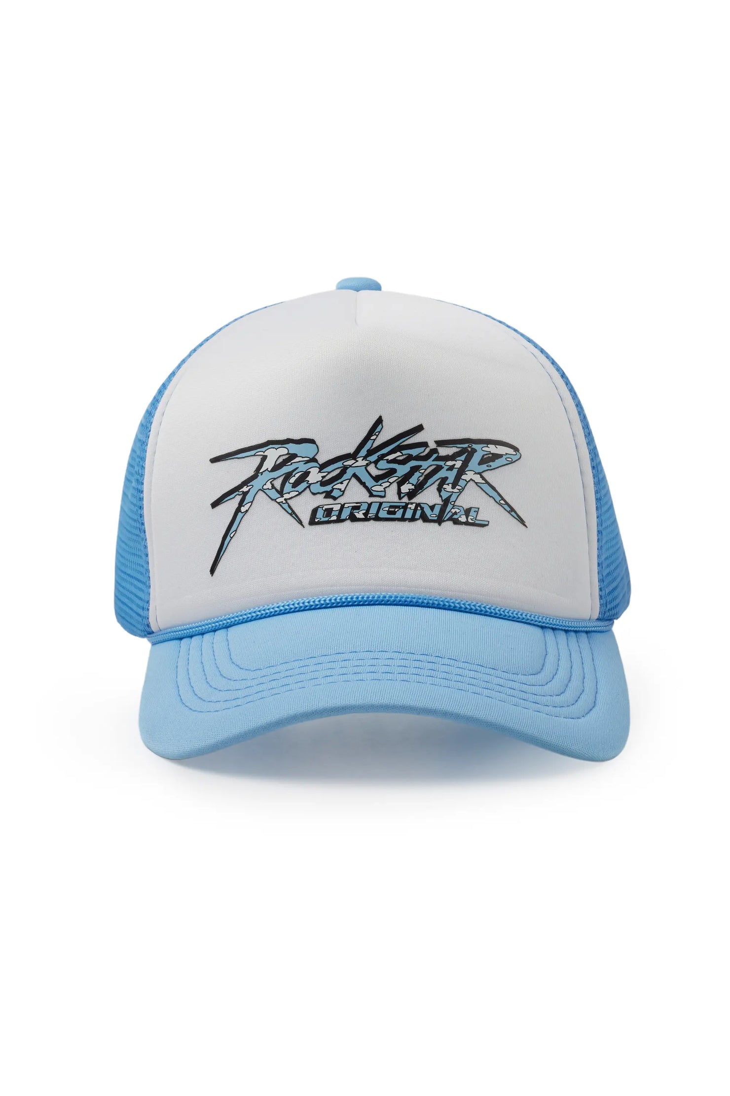 Kalliope White/Blue Trucker Hat