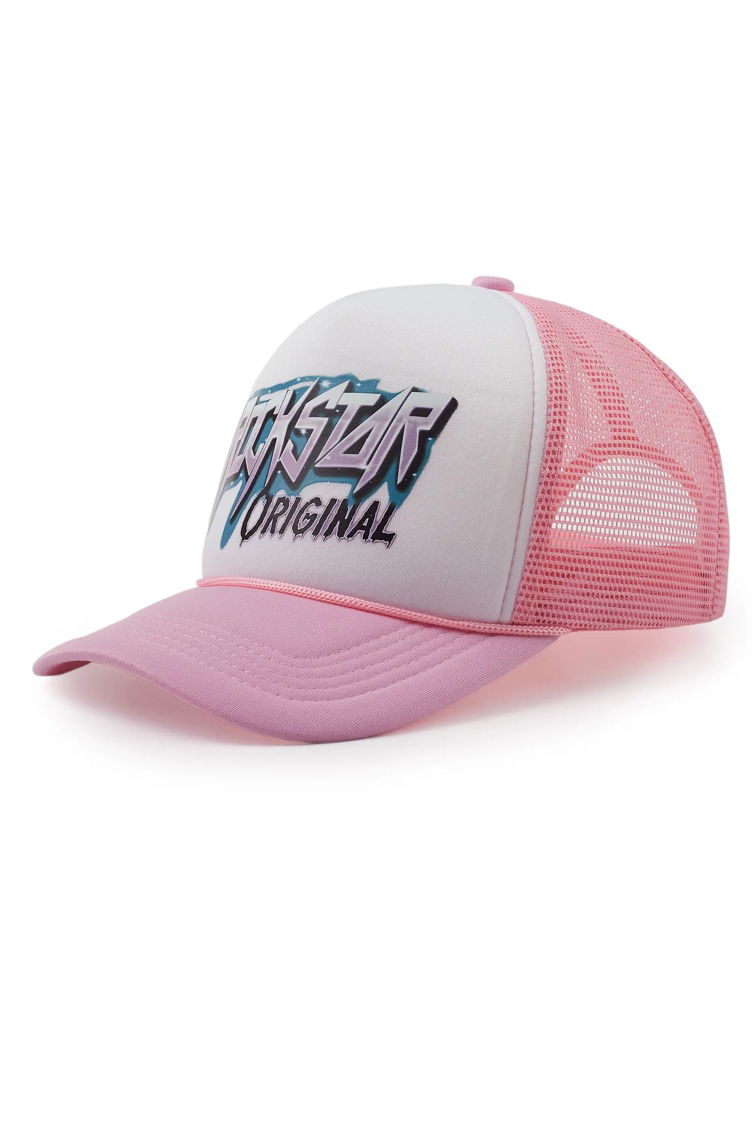 Darwin White/Light Pink Trucker Hat