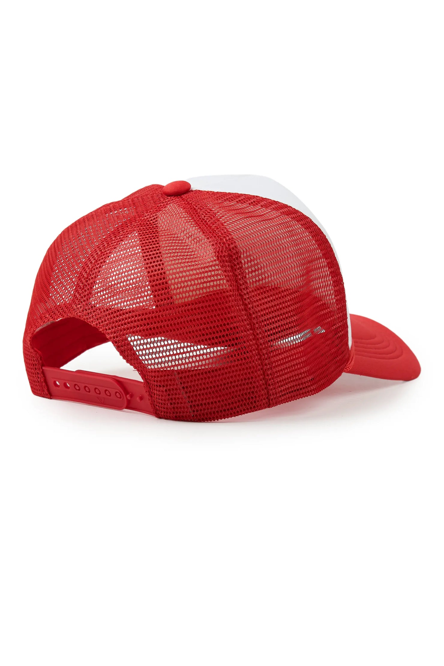 Mikelo White/Red Trucker Hat