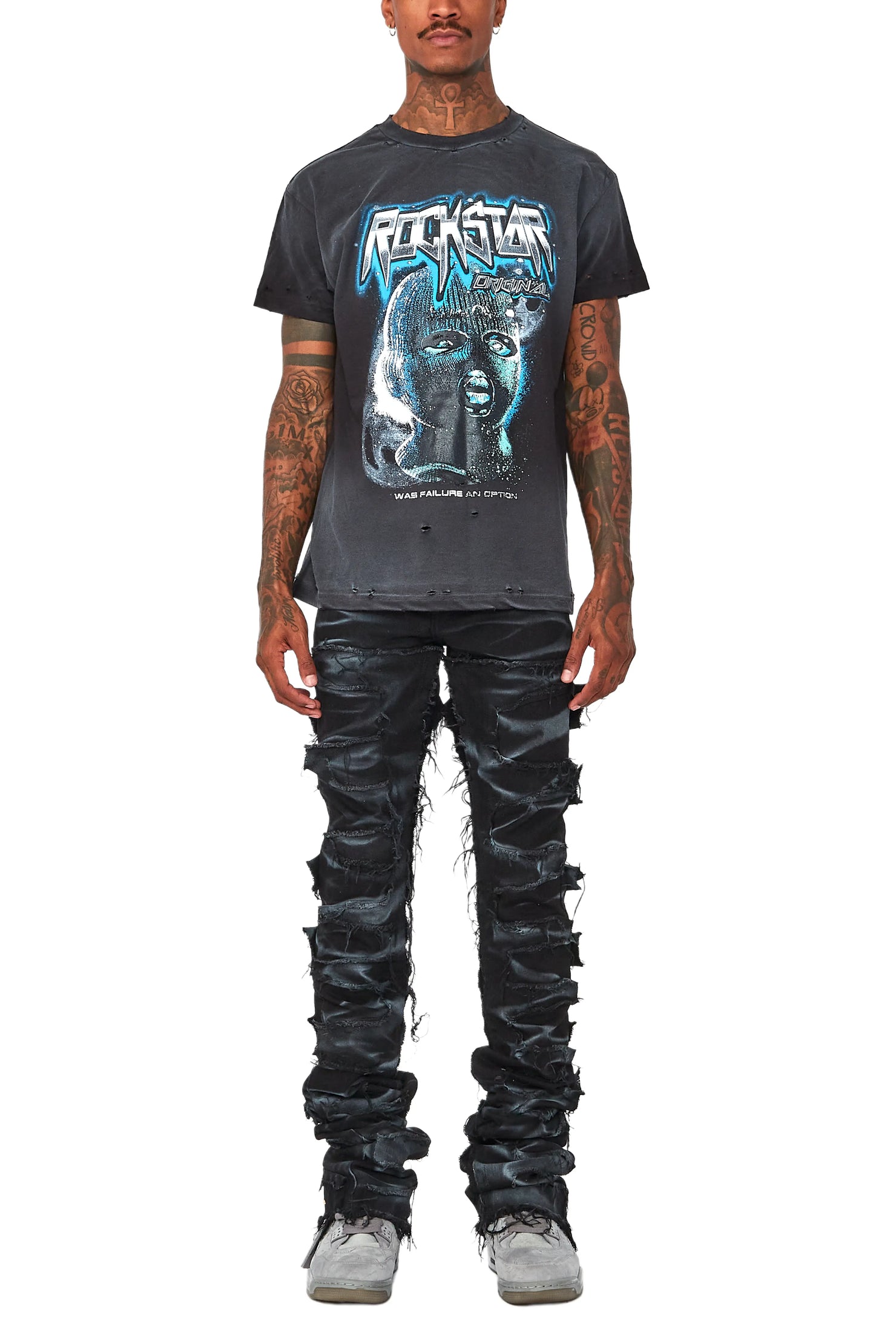 Ganen Black Graphic T-Shirt