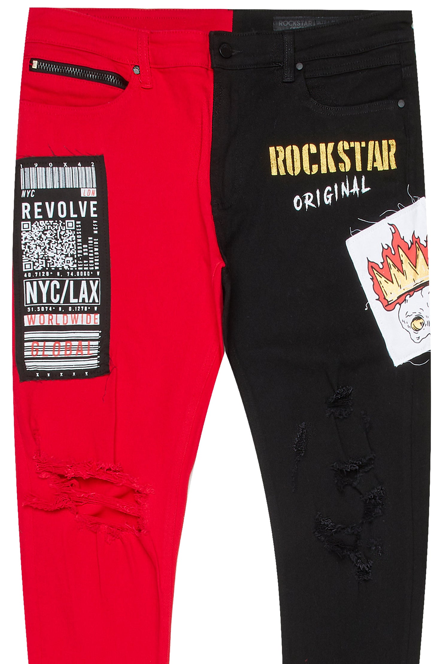 TITO PATCHWORK JEAN-RED